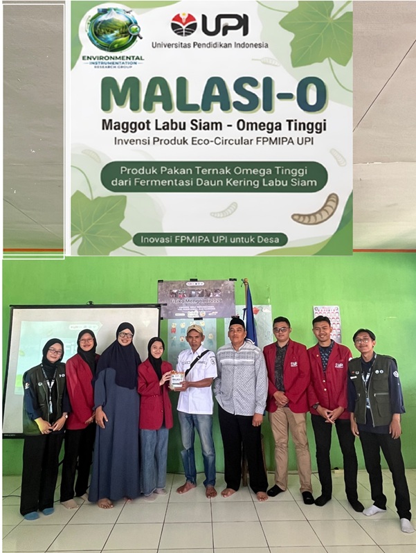 MALASI-O: Inovasi Pakan Maggot dari Limbah Labu Siam Hasil Riset Mahasiswa UPI Naikkan Kadar Omega Telur Ayam